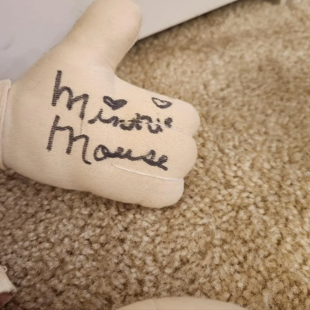 Vintage‎ Mickey Mouse Plush Signed By Characters #BB